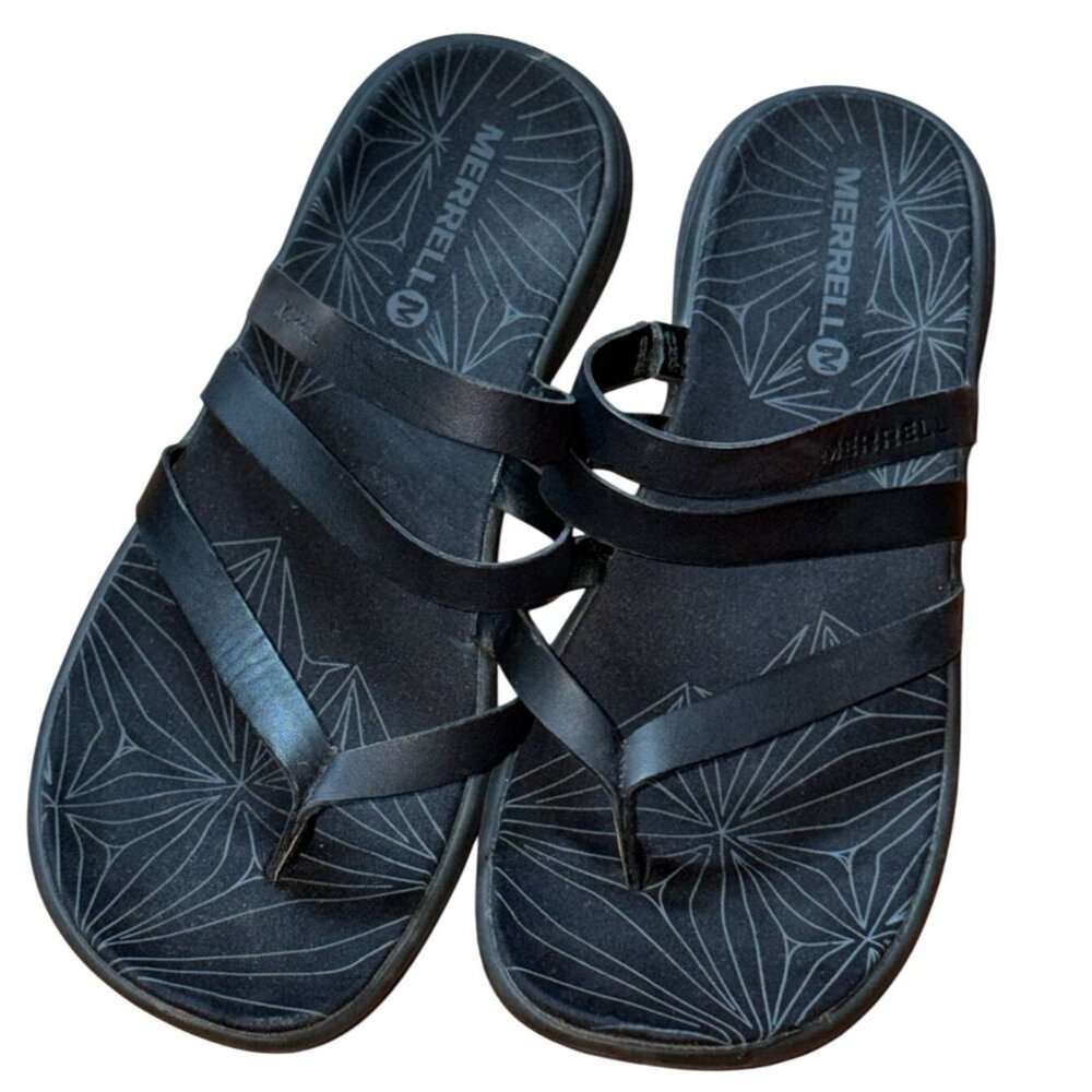 Merrell Womens Duskair Seaway Slide  Sandals/Shoes-Black-Size 7
